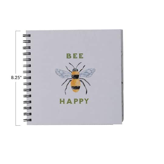 Bee Happy Spiral Bound Journal